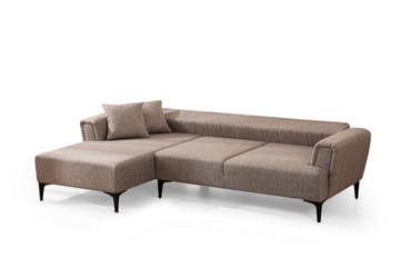 Lilesville Bäddsoffa med divan - Ljusbrun - Möbler - Soffa - Bäddsoffa