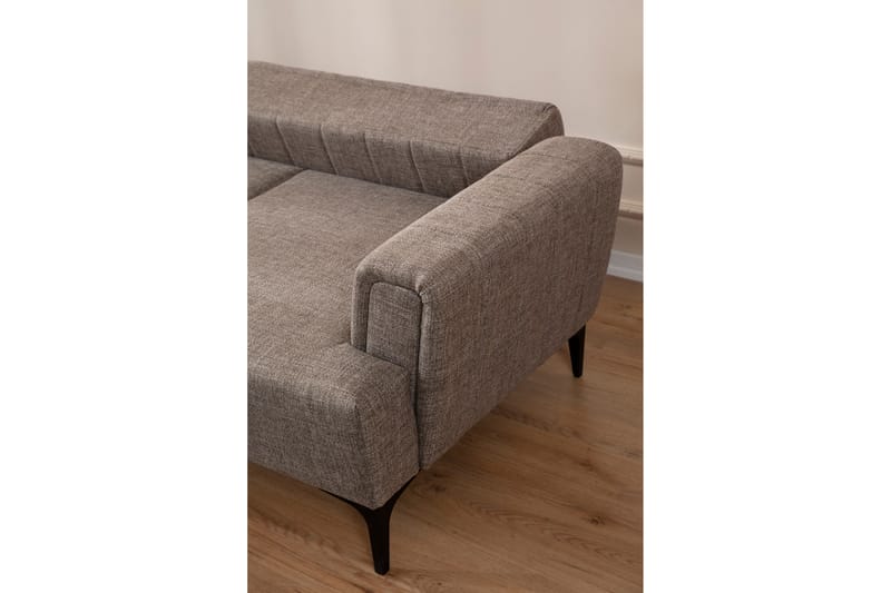 Lilesville Bäddsoffa med divan - Ljusbrun - Möbler - Soffa - Bäddsoffa