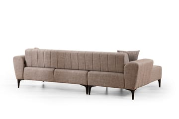 Lilesville Bäddsoffa med divan - Ljusbrun - Möbler - Soffa - Bäddsoffa