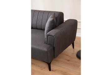 Lilesville Bäddsoffa med divan - Mörkgrå - Möbler - Soffa - Bäddsoffa