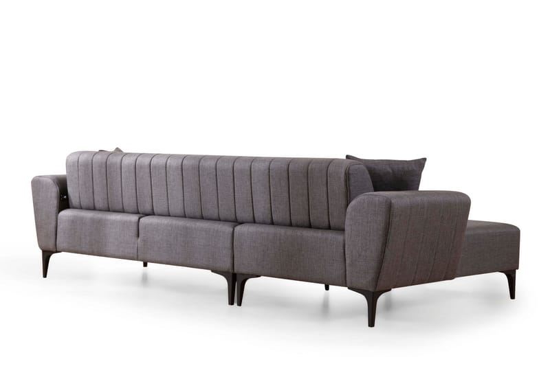 Lilesville Bäddsoffa med divan - Mörkgrå - Möbler - Soffa - Bäddsoffa