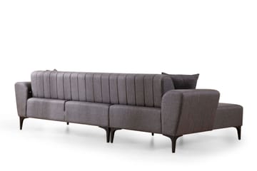 Lilesville Bäddsoffa med divan - Mörkgrå - Möbler - Soffa - Bäddsoffa