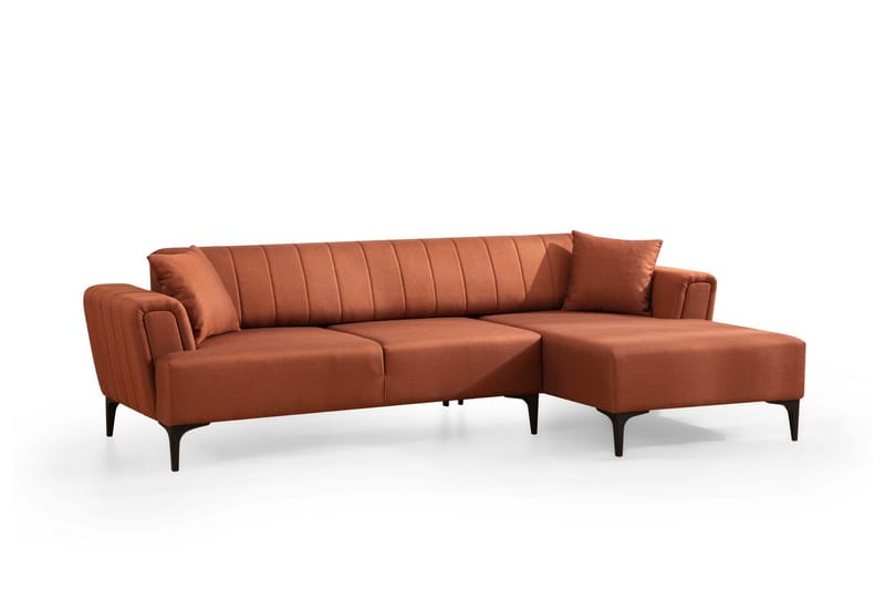 Lilesville Bäddsoffa med divan - Röd - Möbler - Soffa - Bäddsoffa
