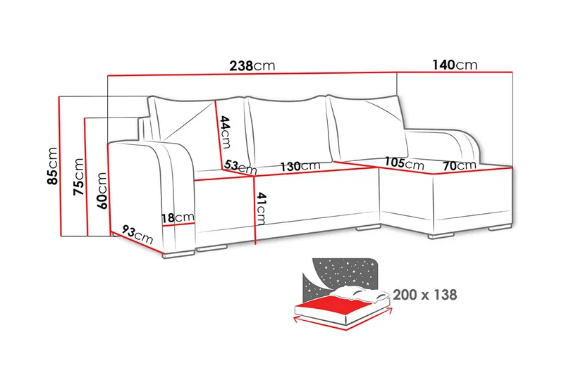 Liliana Divanbäddsoffa Sense 9 + Sense 14 - Möbler - Soffa - Bäddsoffa