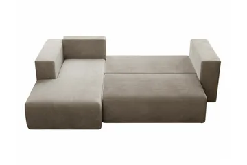 Listowel 3-sits Höger Hörnbäddsoffa 121x205 cm med Förvaring i Manchester - Blå - Möbler - Soffa - Bäddsoffa