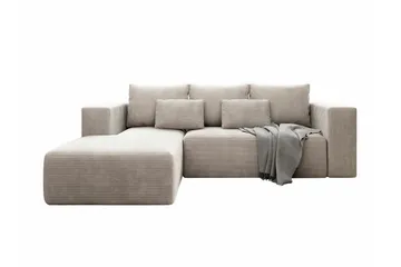 Listowel 3-sits Hörnbäddsoffa beige - Möbler - Soffa - Bäddsoffa