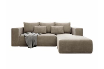 Listowel 3-sits Hörnbäddsoffa Beige/Light beige - Möbler - Soffa - Bäddsoffa