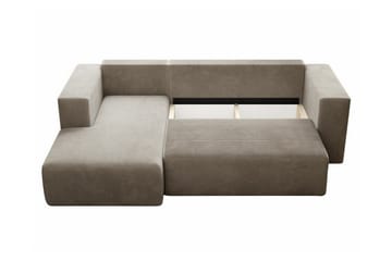 Listowel 3-sits Hörnbäddsoffa Beige/Light beige - Möbler - Soffa - Bäddsoffa