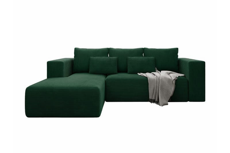 Listowel 3-sits Hörnbäddsoffa Dark green, undefined