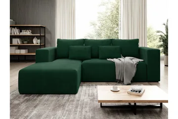 Listowel 3-sits Hörnbäddsoffa Dark green - Möbler - Soffa - Bäddsoffa