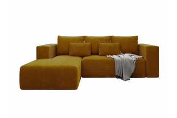 Listowel 3-sits Hörnbäddsoffa Dark yellow - Möbler - Soffa - Bäddsoffa