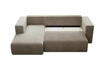 Listowel 3-sits Hörnbäddsoffa Light grey/Dark grey - Möbler - Soffa - Bäddsoffa