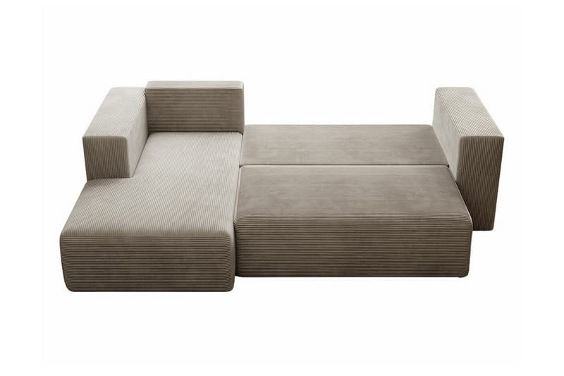 Listowel 3-sits Hörnbäddsoffa NO_BRAND beige - Möbler - Soffa - Bäddsoffa