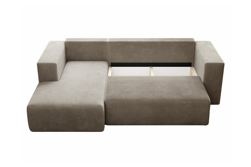 Listowel 3-sits Hörnbäddsoffa NO_BRAND Beige/Light beige - Möbler - Soffa - Bäddsoffa