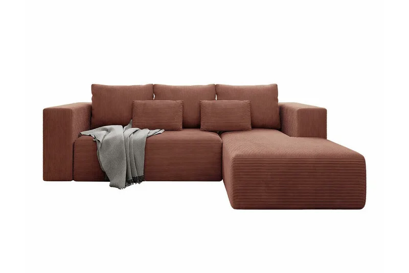 Listowel 3-sits Hörnbäddsoffa NO_BRAND Brown, undefined