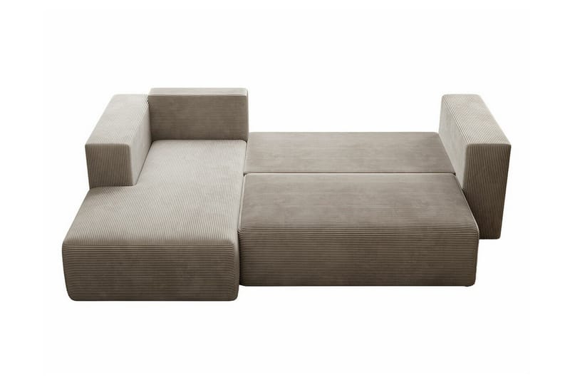 Listowel 3-sits Hörnbäddsoffa NO_BRAND Brown - Möbler - Soffa - Bäddsoffa