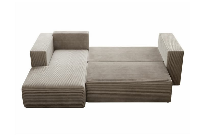 Listowel 3-sits Hörnbäddsoffa NO_BRAND Brown - Möbler - Soffa - Bäddsoffa
