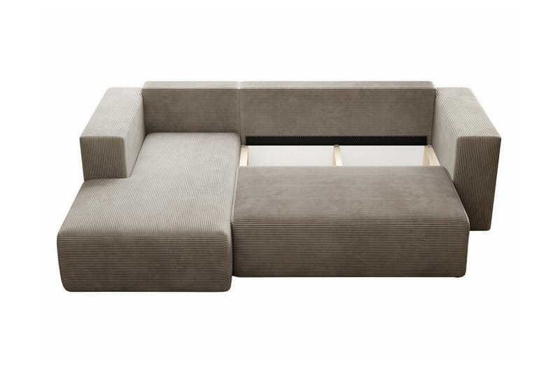 Listowel 3-sits Hörnbäddsoffa NO_BRAND Light grey/Dark grey - Möbler - Soffa - Bäddsoffa