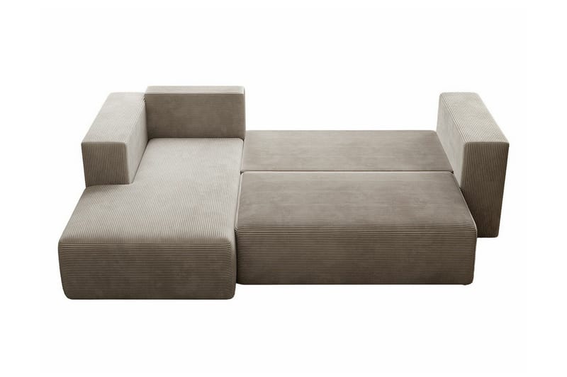Listowel 3-sits Hörnbäddsoffa NO_BRAND Light grey/Dark grey - Möbler - Soffa - Bäddsoffa
