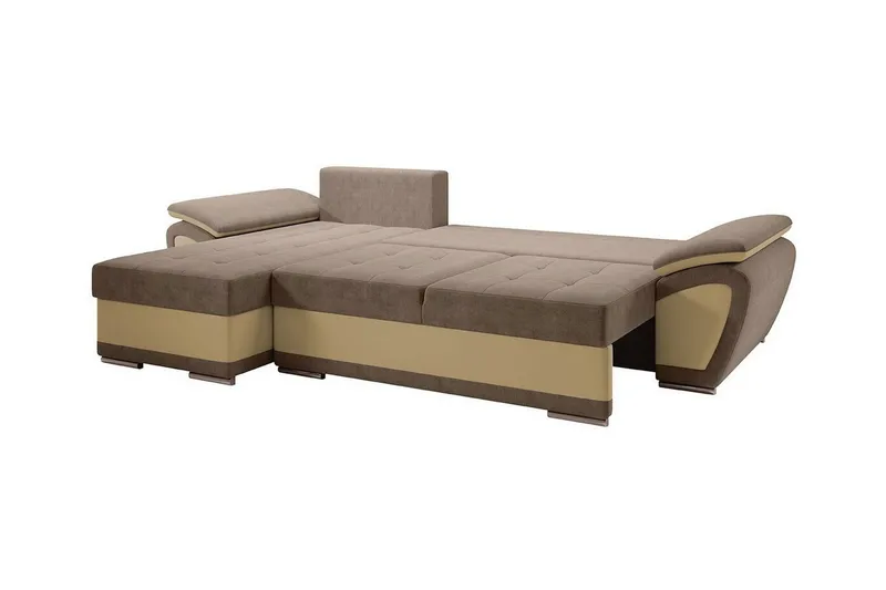 Listowel 3-sits Hörnbäddsoffa NO_BRAND White - Möbler - Soffa - Bäddsoffa