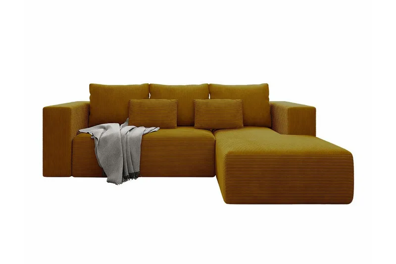 Listowel 3-sits Hörnbäddsoffa NO_BRAND Yellow, undefined