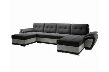 Listowel 4-sits Hörnbäddsoffa Dark grey/Light grey - Möbler - Soffa - Bäddsoffa
