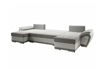 Listowel 4-sits Hörnbäddsoffa Dark grey/Light grey - Möbler - Soffa - Bäddsoffa