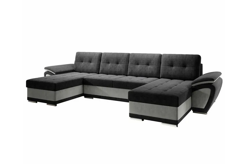Listowel 4-sits Hörnbäddsoffa NO_BRAND Dark grey/Light grey, undefined