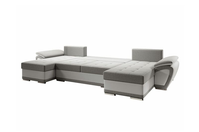 Listowel 4-sits Hörnbäddsoffa NO_BRAND Dark grey/Light grey - Möbler - Soffa - Bäddsoffa