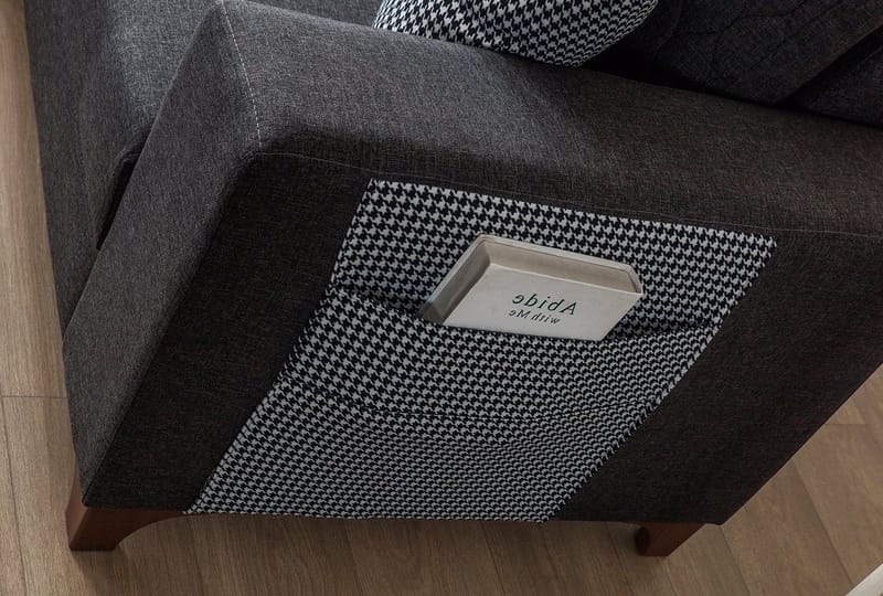 Loftia Hörnsoffa-bäddsoffa 230x90x150 cm - Antracit - Möbler - Soffa - Bäddsoffa