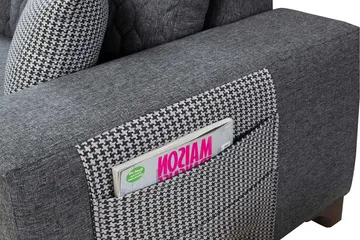 Loftia Hörnsoffa-bäddsoffa 230x90x150 cm - Grå - Möbler - Soffa - Bäddsoffa