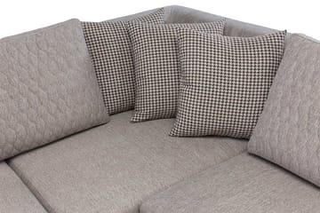 Loftia Hörnsoffa-bäddsoffa 230x90x150 cm - Kräm - Möbler - Soffa - Bäddsoffa