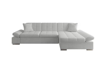 Lomux 3-sits Höger Hörnbäddsoffa 129x240 cm med Liftup Förvaring i Tyg - Grå - Möbler - Soffa - Bäddsoffa