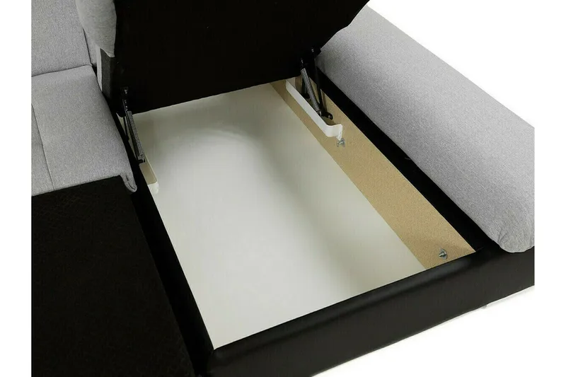 Lomux 3-sits Hörnbäddsoffa Ljusgrå - Möbler - Soffa - Bäddsoffa