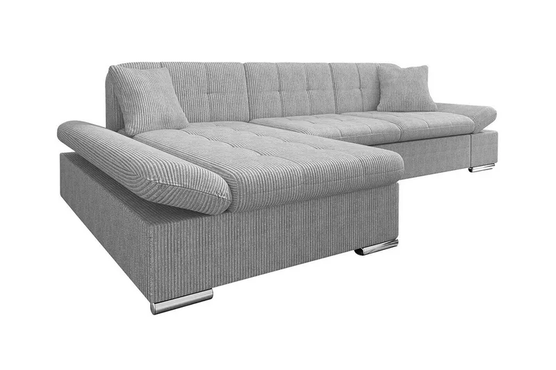 Lomux 3-sits Hörnbäddsoffa NO_BRAND Ljusgrå, undefined