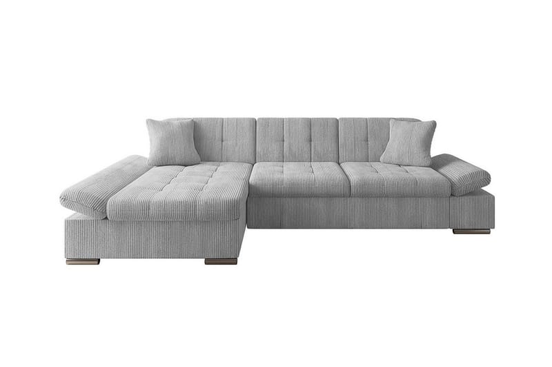 Lomux 3-sits Hörnbäddsoffa NO_BRAND Ljusgrå - Möbler - Soffa - Bäddsoffa