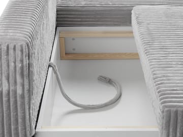 Lorynn 3-sits Bäddsoffa med divan - brun - Möbler - Soffa - Bäddsoffa