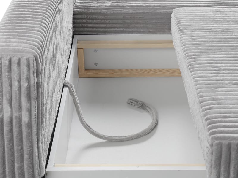 Lorynn 3-sits Bäddsoffa med divan - brun - Möbler - Soffa - Bäddsoffa