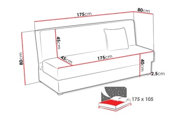 Lucille Bäddsoffa - Beige - Möbler - Soffa - Bäddsoffa