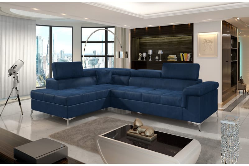 Madalene Hörnbäddsoffa, Blå