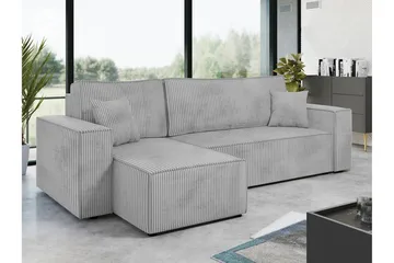 Magston 3-sits Hörnbäddsoffa - Ljusgrå - Möbler - Soffa - Bäddsoffa