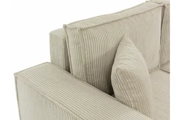 Magston 3-sits Vänster Hörnbäddsoffa 125x200 cm med Förvaring i Manchestertyg - Blå - Möbler - Soffa - Bäddsoffa