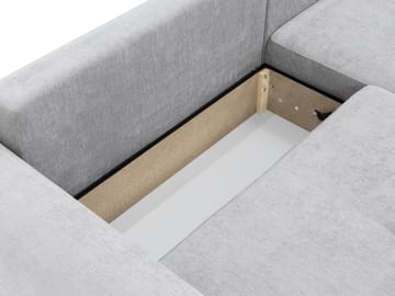 Malor 3-sits Bäddsoffa med divan Högervänd - grå - Möbler - Soffa - Bäddsoffa