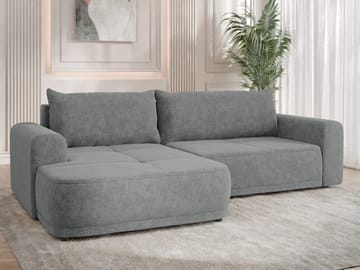 Malor 3-sits Bäddsoffa med divan Vänstervänd - grå - Möbler - Soffa - Bäddsoffa