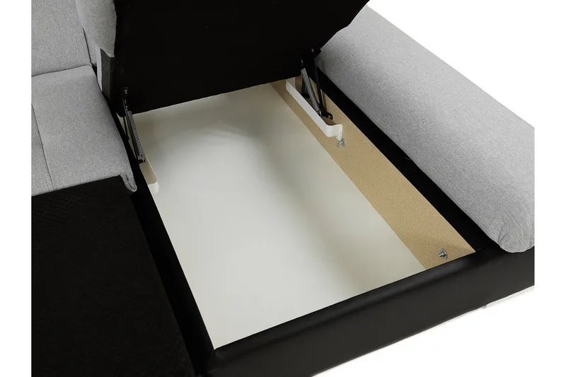 Malwi U-Bäddsoffa 278x162x76 cm - Grå - Möbler - Soffa - Bäddsoffa