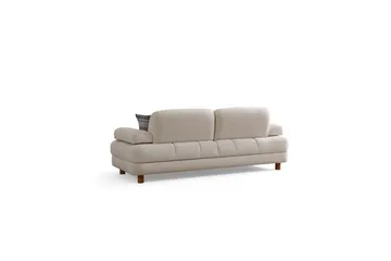 Mami 3-sits Rektangulär Bäddsoffa med Förvaring 100x225 cm i Bouclé - Gräddvit - Möbler - Soffa - Bäddsoffa
