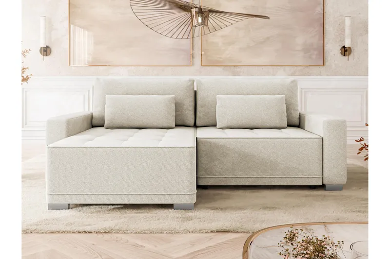 Manetto Bäddsoffa m. Divan 2-sits - Svart/Brun - Möbler - Soffa - Bäddsoffa