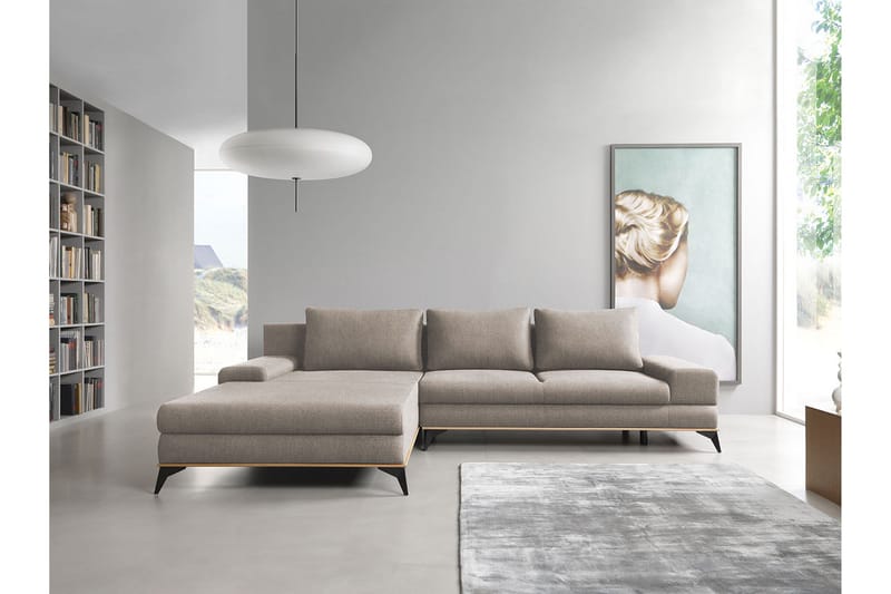 Manila Divanbäddsoffa 315x212x87 cm - Beige - Möbler - Soffa - Bäddsoffa