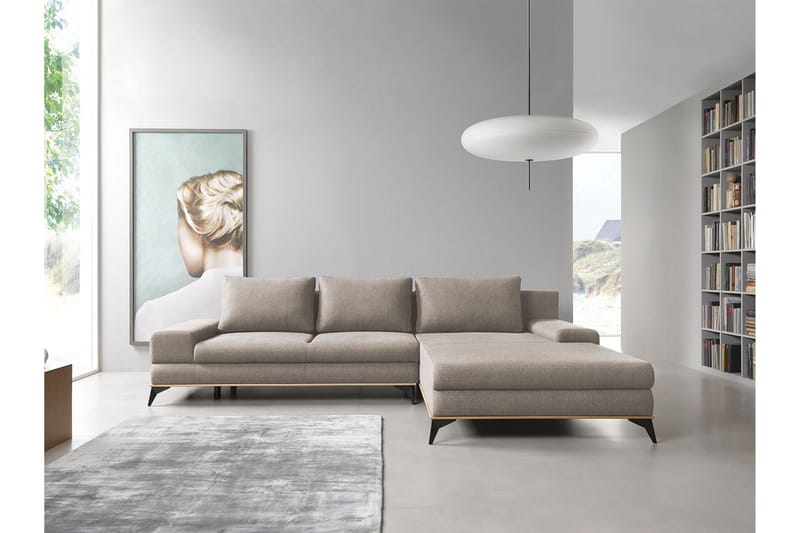 Manila Divanbäddsoffa 315x212x87 cm - Beige - Möbler - Soffa - Bäddsoffa