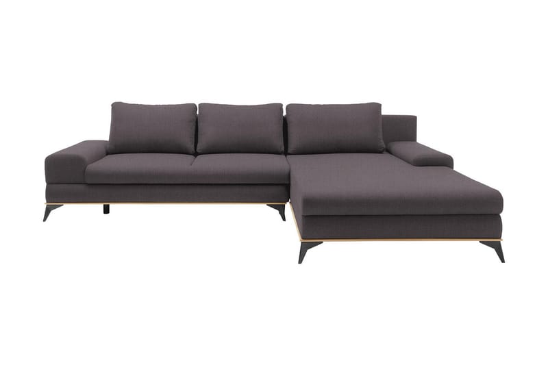 Manila Divanbäddsoffa 315x212x87 cm - Grå - Bäddsoffa - Bäddsoffa divan - Sammetssoffa